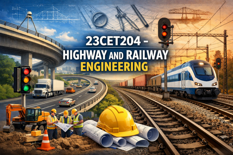 23CET204 – Highway and Railway Engineering