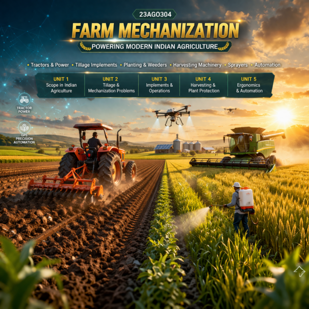 23AGO304 Farm Mechanization (Class A)