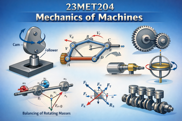 23MET204- Mechanics of Machines