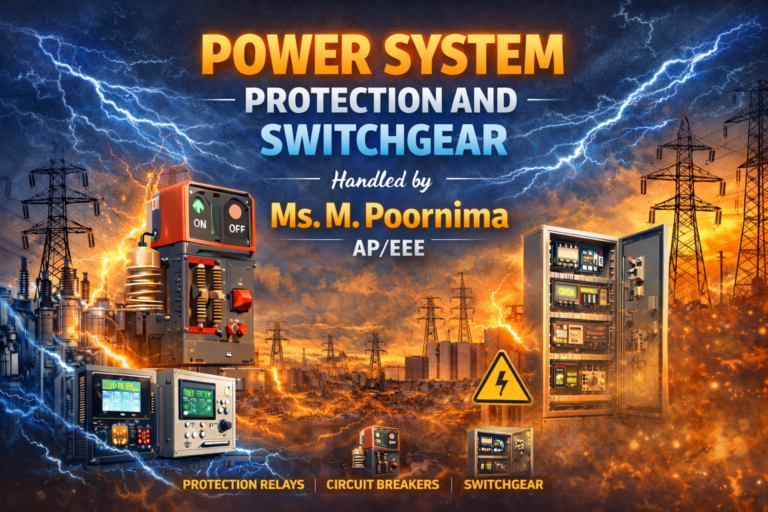 23EET305 POWER SYSTEM PROTECTION AND SWITCHGEAR