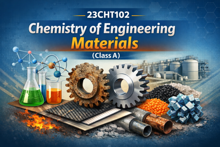 23CHT102 Chemistry of Engineering Materials (Class A)