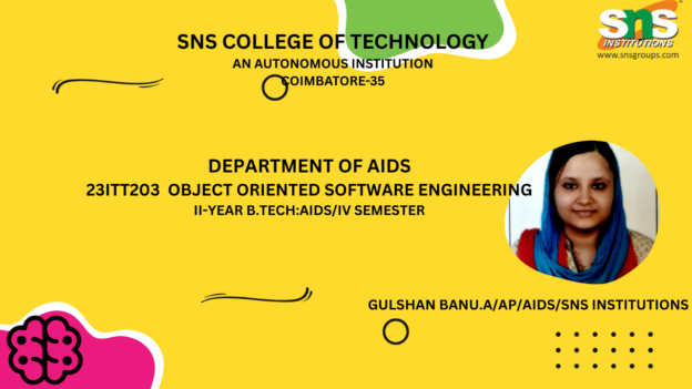 23ITT203 OBJECT ORIENTED SOFTWARE ENGINEERING