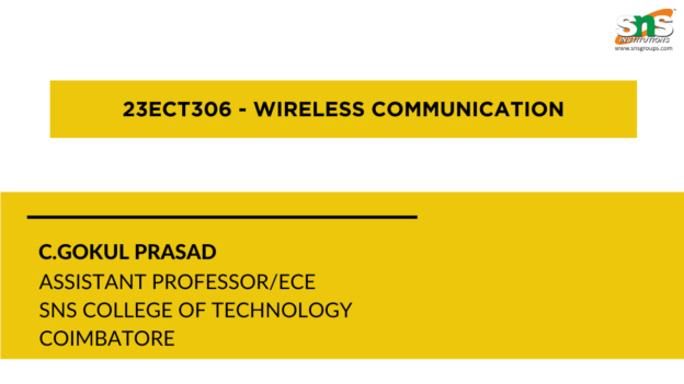 23ECT306 – WIRELESS COMMUNICATION