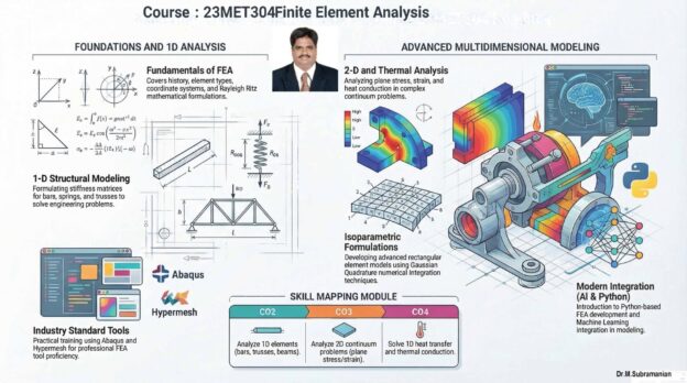 23MET304 FINITE ELEMENT ANALYSIS