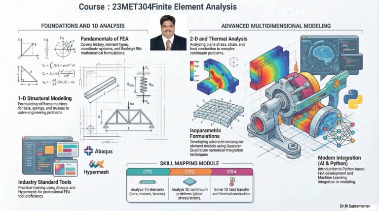 23MET304 FINITE ELEMENT ANALYSIS
