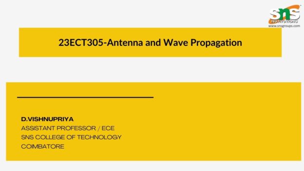 23ECT305-Antenna and Wave Propagation