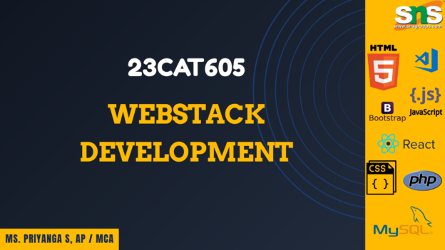 23CAT605 – WEBSTACK DEVELOPMENT