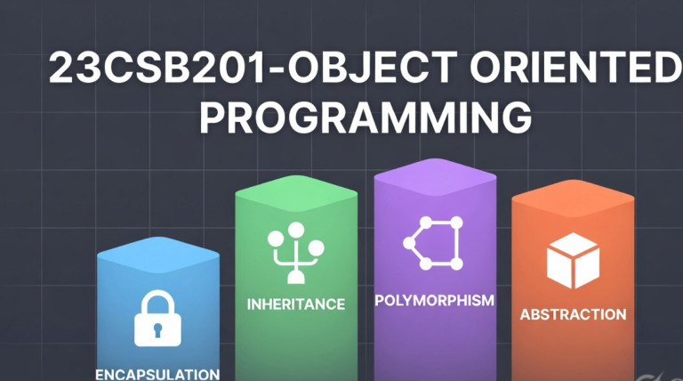 23CSB201-OBJECT ORIENTED PROGRAMMING