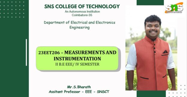 23EET206-Measurements and Instrumentation