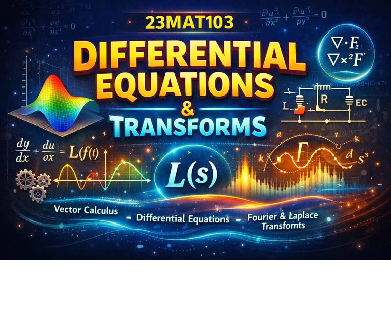 23MAT103-DIFFERENTIAL EQUATIONS AND TRANSFORMS