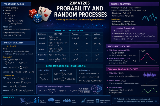 23MAT205-PROBABILITY AND RANDOM PROCESSES