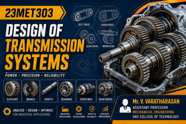 23MET303-DESIGN OF TRANSMISSION SYSTEMS