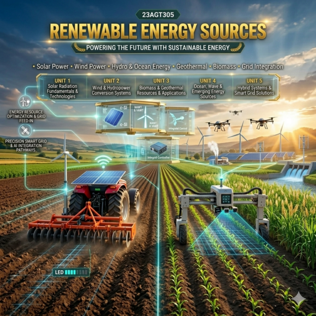 23AGT305 – RENEWABLE ENERGY SOURCES